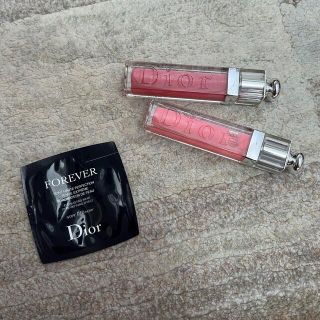 ディオール(Dior)の【DIOR】グロス2点•試供品ファンデーション(リップグロス)