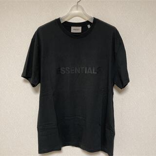 フィアオブゴッド(FEAR OF GOD)のF.O.G Essentials Black T-Shirt ラバーロゴ(Tシャツ/カットソー(半袖/袖なし))