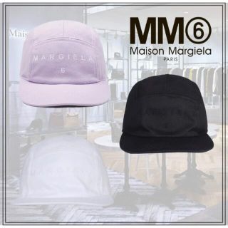 エムエムシックス(MM6)の美品⭐︎MM6メゾンマルジェラのロゴベースボールキャップ (キャップ)