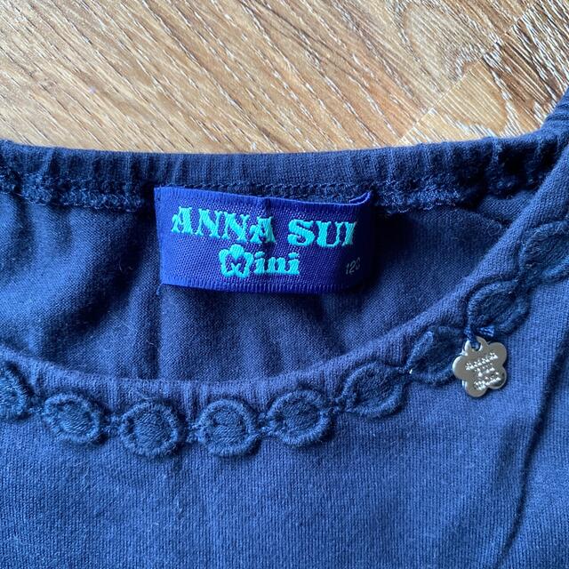 ANNA SUI mini(アナスイミニ)のANNA SUI アナスイミニ　半袖 120 子ども服　夏服　刺繍服　 キッズ/ベビー/マタニティのキッズ服女の子用(90cm~)(Tシャツ/カットソー)の商品写真