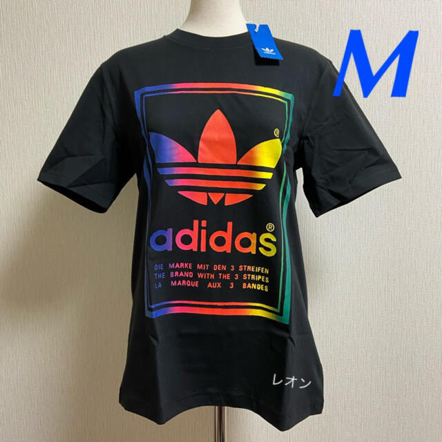 adidas(アディダス)の【メンズＭ】黒/マルチ　VINTAGE Ｔシャツ　アディダスオリジナルス メンズのトップス(Tシャツ/カットソー(半袖/袖なし))の商品写真