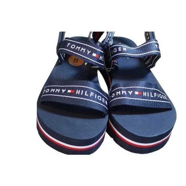 TOMMY HILFIGER(トミーヒルフィガー)の即発送【Tommy Hilfiger】サンダル 黒・紺 手元に在庫あり レディースの靴/シューズ(サンダル)の商品写真