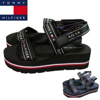 トミーヒルフィガー(TOMMY HILFIGER)の即発送【Tommy Hilfiger】サンダル 黒・紺 手元に在庫あり(サンダル)