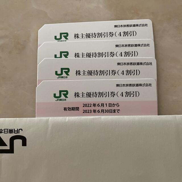 東日本旅客鉄道株式会社　JR東日本　株主優待割引券4枚
