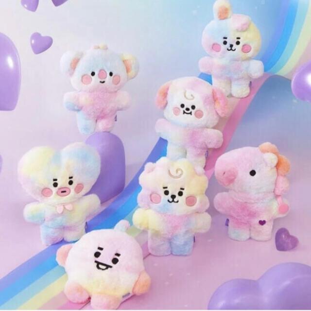 BT21(ビーティーイシビル)のBT21 レインボー　ぬいぐるみ🐹RJ エンタメ/ホビーのおもちゃ/ぬいぐるみ(ぬいぐるみ)の商品写真