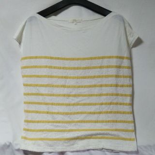 グローブ(grove)のgrove　ワールド♡美品♡コットン１００％フレンチスリーブカットソー(カットソー(半袖/袖なし))