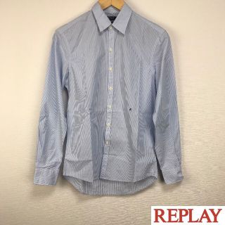 リプレイ(Replay)の美品 リプレイ 長袖シャツ ブルー サイズXS(シャツ)