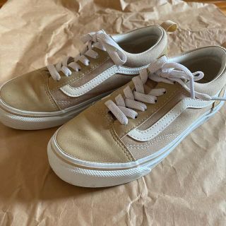 ヴァンズ(VANS)のvans オールドスクール　スニーカー　kids22㎝　beige(スニーカー)