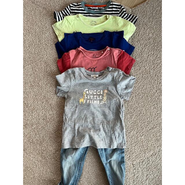 Gucci(グッチ)のGUCCI Burberry Tシャツ&デニムセット3y キッズ/ベビー/マタニティのキッズ服男の子用(90cm~)(Tシャツ/カットソー)の商品写真