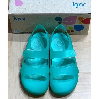 イゴール(igor)のigor キッズサンダル　20センチ　ミントグリーン(サンダル)