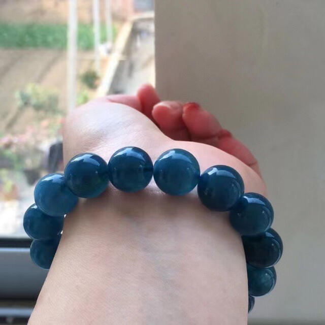 ⭐︎【天然】アクアマリン ブレスレット 13mm - delhi6inperth.com.au