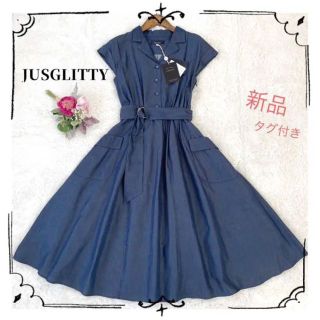 ジャスグリッティー(JUSGLITTY)の✨新品✨【jusglitty　】ジャスグリッティ　ワンピース デニム　ロング(ロングワンピース/マキシワンピース)