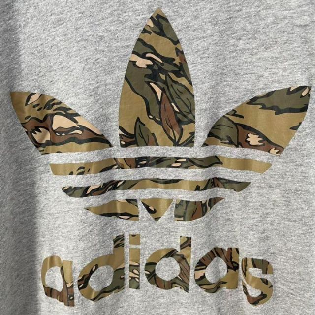 adidas(アディダス)の【ビッグロゴ】adidas アディダス 半袖 Tシャツ カモフラ メンズ L メンズのトップス(Tシャツ/カットソー(半袖/袖なし))の商品写真