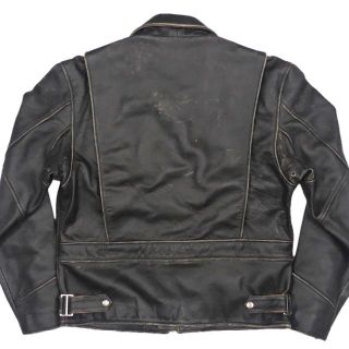 贈り物 レザー ジャケット ブルゾン ジャンパー モルガン 黒 M 革