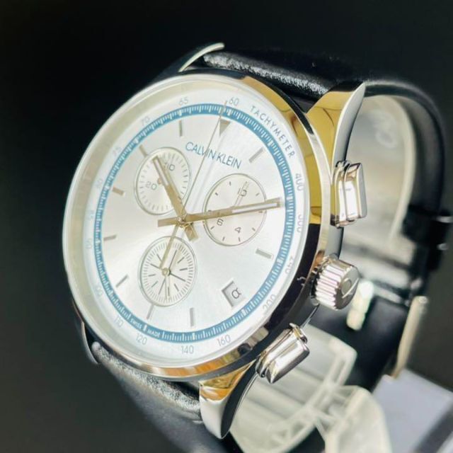 ○新品○カルバンクラインCALVIN KLEIN/42mm/クロノグラフ-