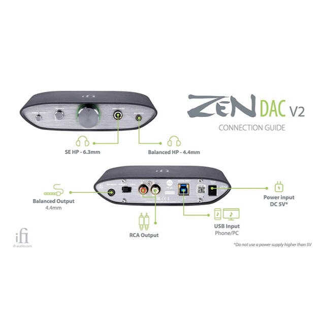 iFi  ヘッドホンアンプ　ZEN DAC