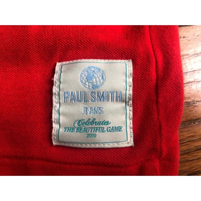 Paul Smith(ポールスミス)のポールスミスジーンズ マルチカラーゼブラ ワンポイントロゴ ポロシャツ 赤 メンズのトップス(ポロシャツ)の商品写真
