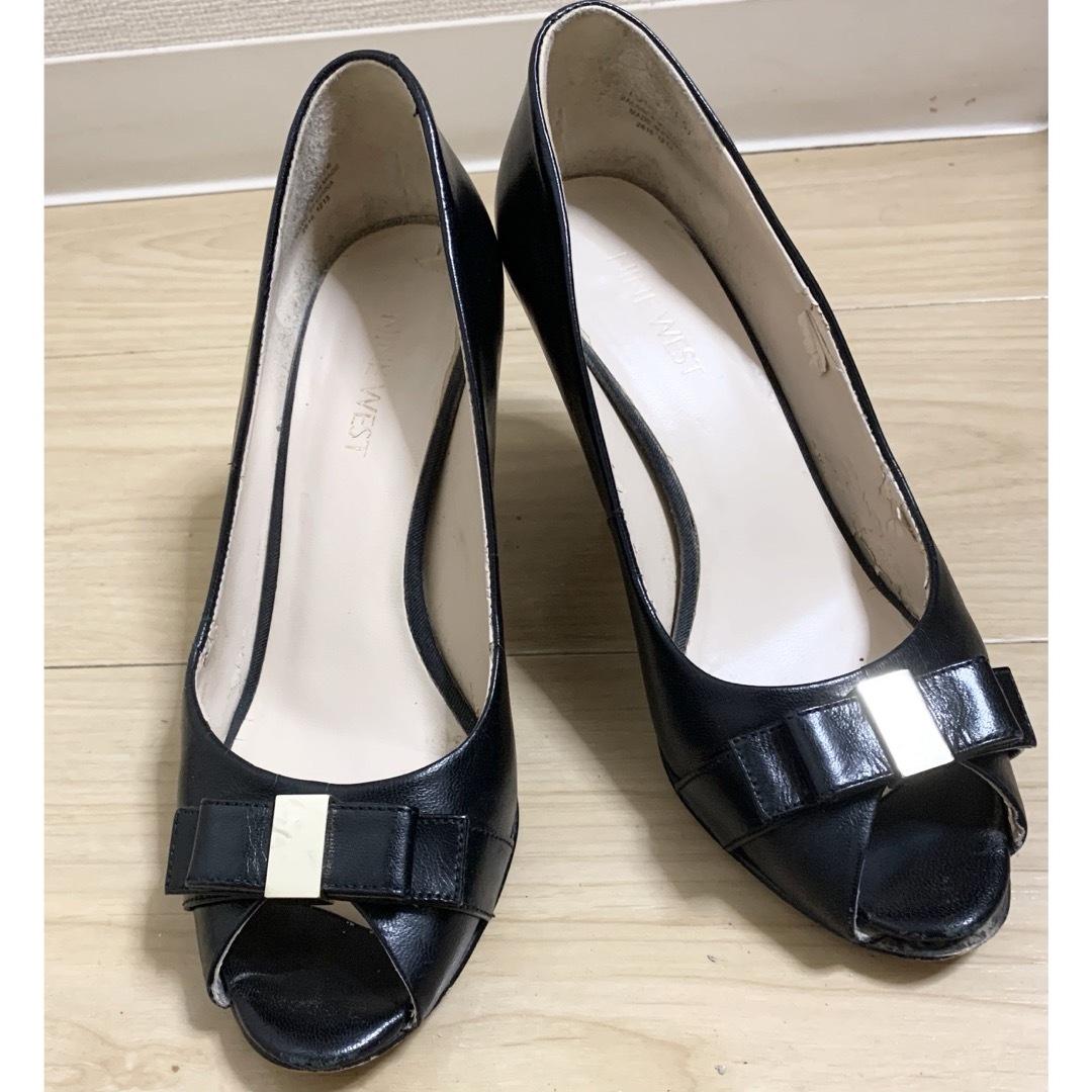 ZARA(ザラ)の4/22〆◎ザラZARAフラットヒールパンプス緑ゴールドGUユニクロしまむら好 レディースの靴/シューズ(スリッポン/モカシン)の商品写真