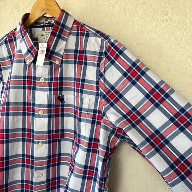 Abercrombie&Fitch(アバクロンビーアンドフィッチ)のアバクロ　新品　チェック　シャツ メンズのトップス(シャツ)の商品写真