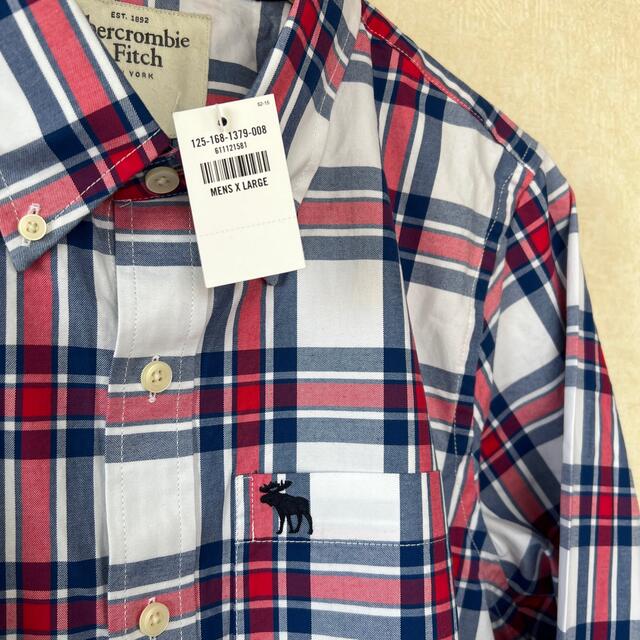 Abercrombie&Fitch(アバクロンビーアンドフィッチ)のアバクロ　新品　チェック　シャツ メンズのトップス(シャツ)の商品写真