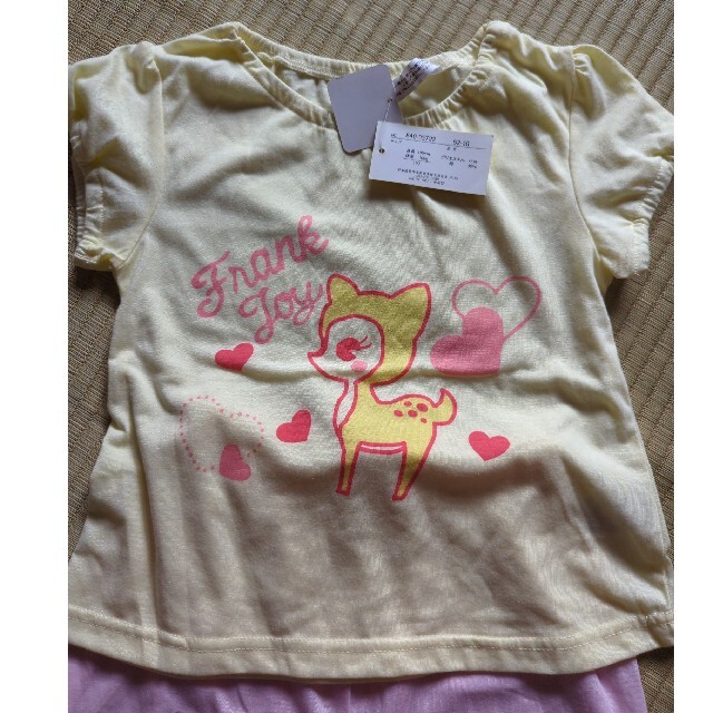 (新品)100センチパジャマ上下セット キッズ/ベビー/マタニティのキッズ服女の子用(90cm~)(パジャマ)の商品写真