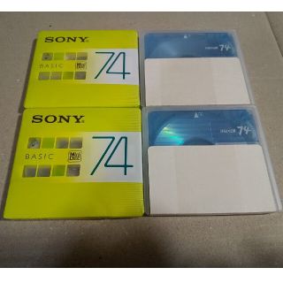 未開封☆SONY & maxell MD 74分 ミニディスク 4枚セット(その他)