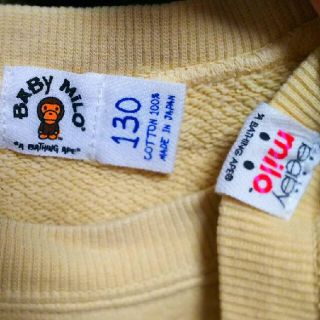 A BATHING APE - エイプ130cmベビーマイロKIDS半袖スウェットSIMPLE