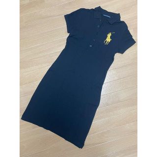 ラルフローレン(Ralph Lauren)の超美品☆ ラルフローレン ビッグポニー ポロシャツワンピース XS(ひざ丈ワンピース)