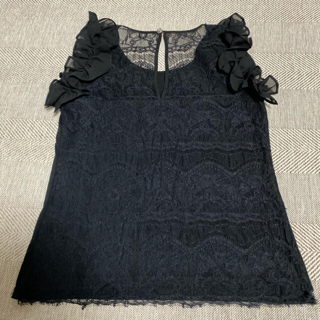 PROPORTION BODY DRESSING(プロポーションボディドレッシング)のエディットコロン 黒トップス レディースのトップス(Tシャツ(半袖/袖なし))の商品写真