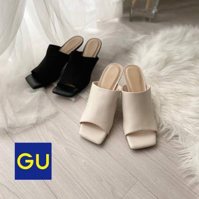 GU(ジーユー)のGU コンフォートヒールミュール　オフホワイト　XL レディースの靴/シューズ(サンダル)の商品写真