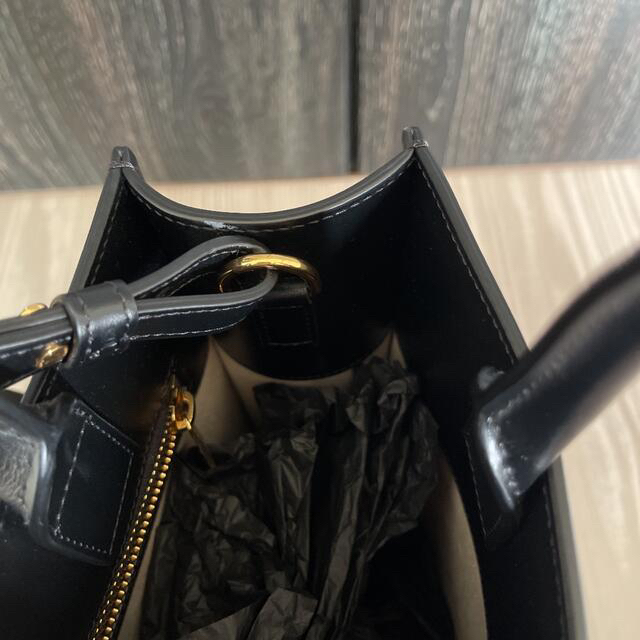 celine(セリーヌ)のCELINE スモールバーティカル カバ/トリオンフエンブロイダリー ブラック レディースのバッグ(ハンドバッグ)の商品写真