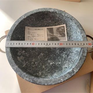 石鍋 約30cm 石焼きビビンバ鍋 韓国 送料込 即日発送の通販 by 韓国