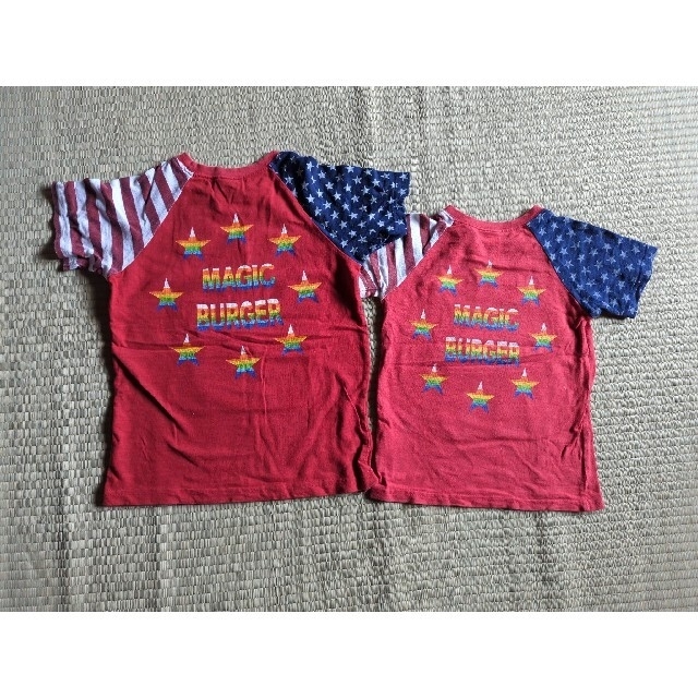 (古着)VENTOCK 95センチ＆120センチTシャツ2枚セット キッズ/ベビー/マタニティのキッズ服男の子用(90cm~)(Tシャツ/カットソー)の商品写真