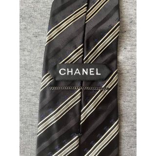 シャネル(CHANEL)のCHANEL シャネル ココマーク チェーン ネクタイ 高級シルク(ネクタイ)