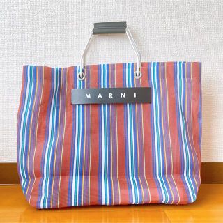 マルニ(Marni)のMARNI マルニ フラワーカフェ　ストライプトートバッグ(トートバッグ)