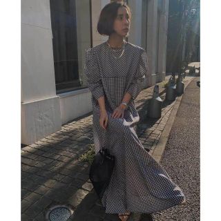 アメリヴィンテージ(Ameri VINTAGE)の【明日までお値下げ】Ameri vintage ワンピース ギンガムチェック(ロングワンピース/マキシワンピース)