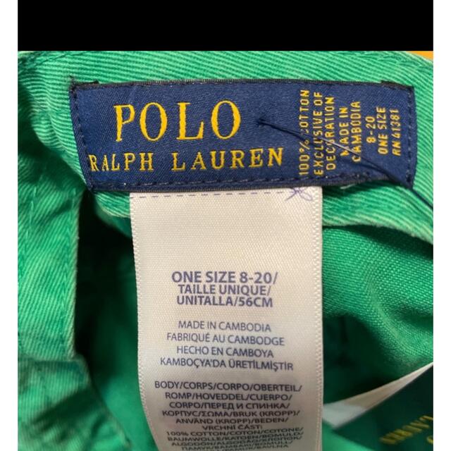 POLO RALPH LAUREN(ポロラルフローレン)の大人気♪ ラルフローレン　グリーン　キャップ レディースの帽子(キャップ)の商品写真