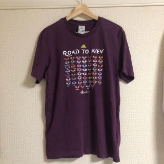 アディダス(adidas)のadidas tシャツ 紫　euro2012 格安(Tシャツ/カットソー(半袖/袖なし))