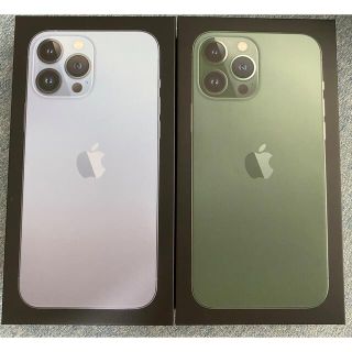 アイフォーン(iPhone)のiPhone13 Pro Max256GB Green&blue2台 新品未開封(スマートフォン本体)