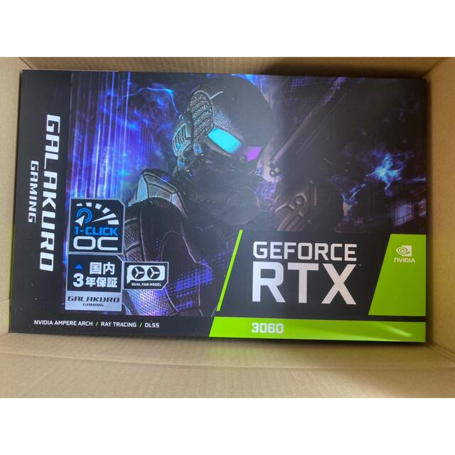 誕生日/お祝い 新品 GALAKUROGAMING GG-RTX3060-E12GB OC DF kochmetal