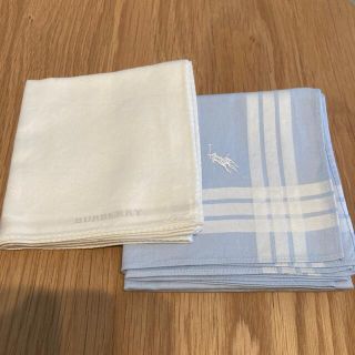 バーバリー(BURBERRY)の【美品】メンズハンカチ2枚(ハンカチ/ポケットチーフ)