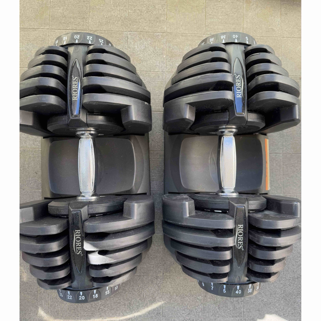 直接取引限定 RIORES可変式ダンベル 40kg 2個 直接取引限定 RIORES可変式ダンベル 40kg 2個