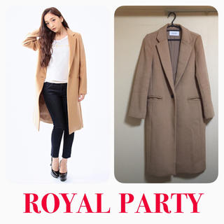 ロイヤルパーティー(ROYAL PARTY)の格安で売ります様専用♡ロイパ♡ロングチェスターコート♡キャメル(チェスターコート)