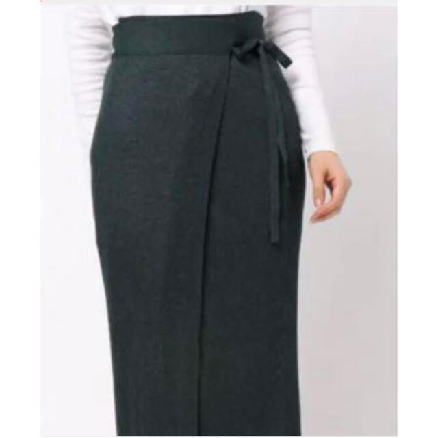 TAN  スカート　ラメ入りダークグリーン レディースのスカート(ロングスカート)の商品写真