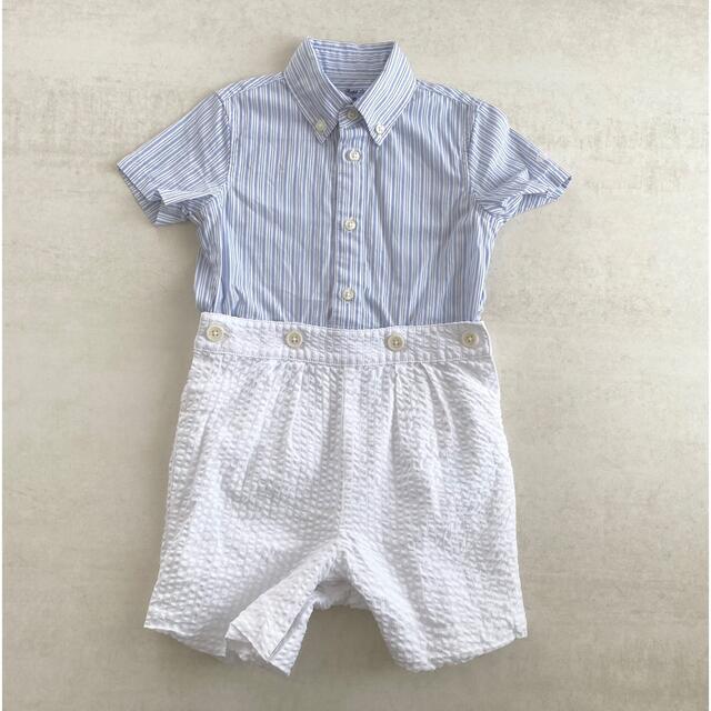 Ralph Lauren(ラルフローレン)のRALPH LAUREN Baby  上品サロペット キッズ/ベビー/マタニティのベビー服(~85cm)(ロンパース)の商品写真