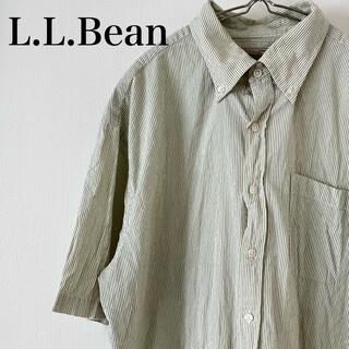 エルエルビーン(L.L.Bean)のL.L.Bean エルエルビーン シャツ ボタンダウンシャツ 半袖 L 古着(シャツ)