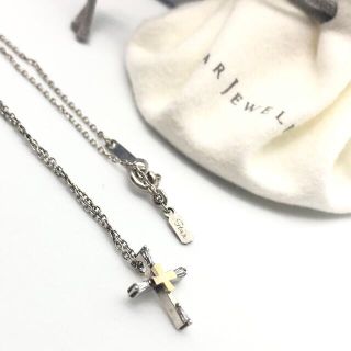 スタージュエリー(STAR JEWELRY)のスタージュエリー　STAR JEWELRY ネックレス　クロス　925 k18(ネックレス)