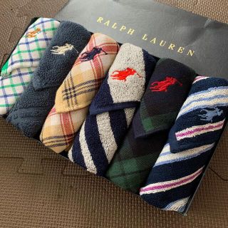 ラルフローレン(Ralph Lauren)のクーポン使えます・早い者勝ち❣️ラルフローレン ガーゼタオルハンカチ(ハンカチ/ポケットチーフ)