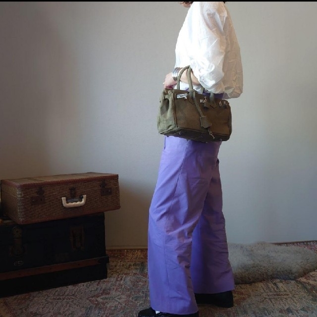 ミリタリーキャンバス カデナロック コンパクトバッグ ヴィンテージ帆布 レディースのバッグ(ハンドバッグ)の商品写真
