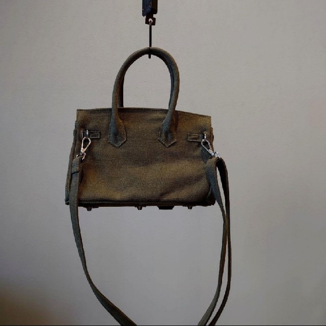 ミリタリーキャンバス カデナロック コンパクトバッグ ヴィンテージ帆布 レディースのバッグ(ハンドバッグ)の商品写真